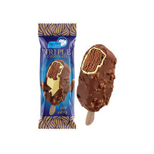 آيس كريم شوكولاتة ثلاثية آيس كريم شوكولاتة ثلاثية